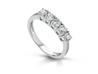 Anneau PG Gioielli Femme Verette in Or blanc Diamante ANV875P040